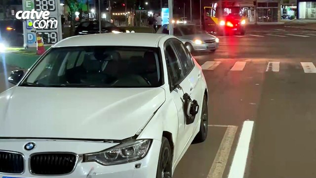 Ciclista fica ferido em batida com carro em Cascavel