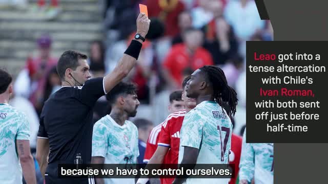Silva admits Portugal 'have to control' themselves after Leao sent off for punching