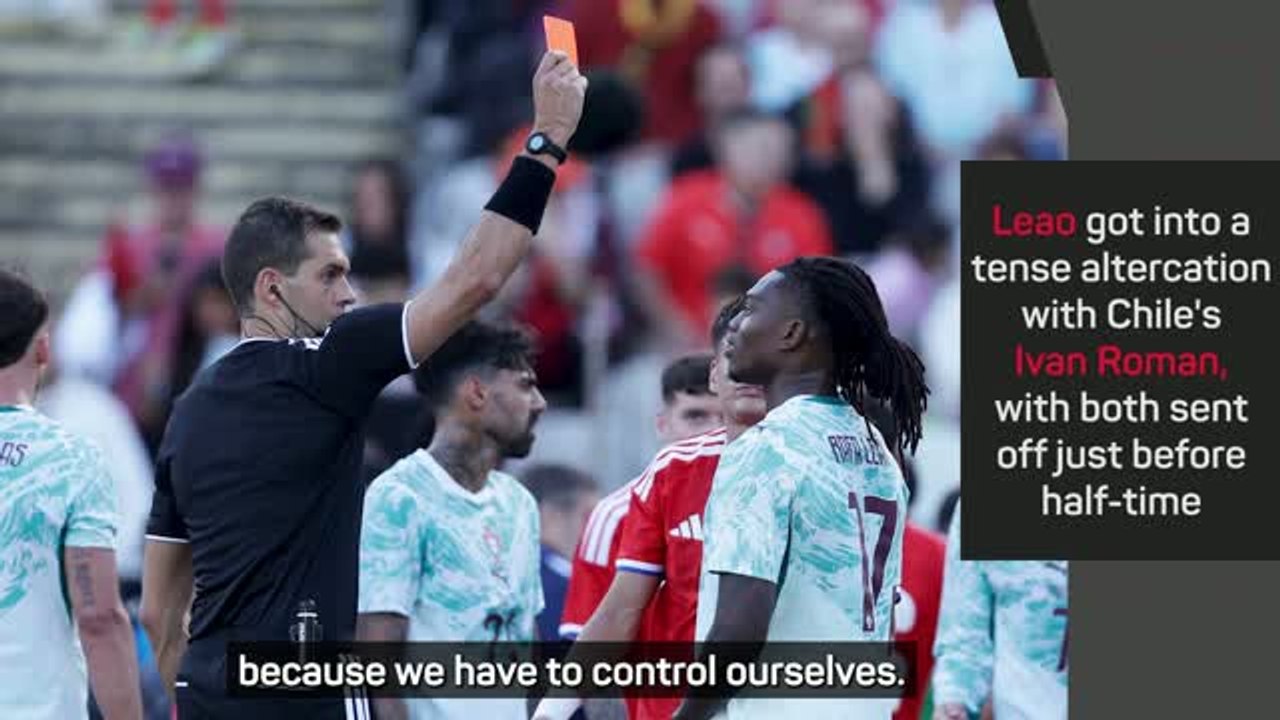 Silva admits Portugal 'have to control' themselves after Leao sent off for punching