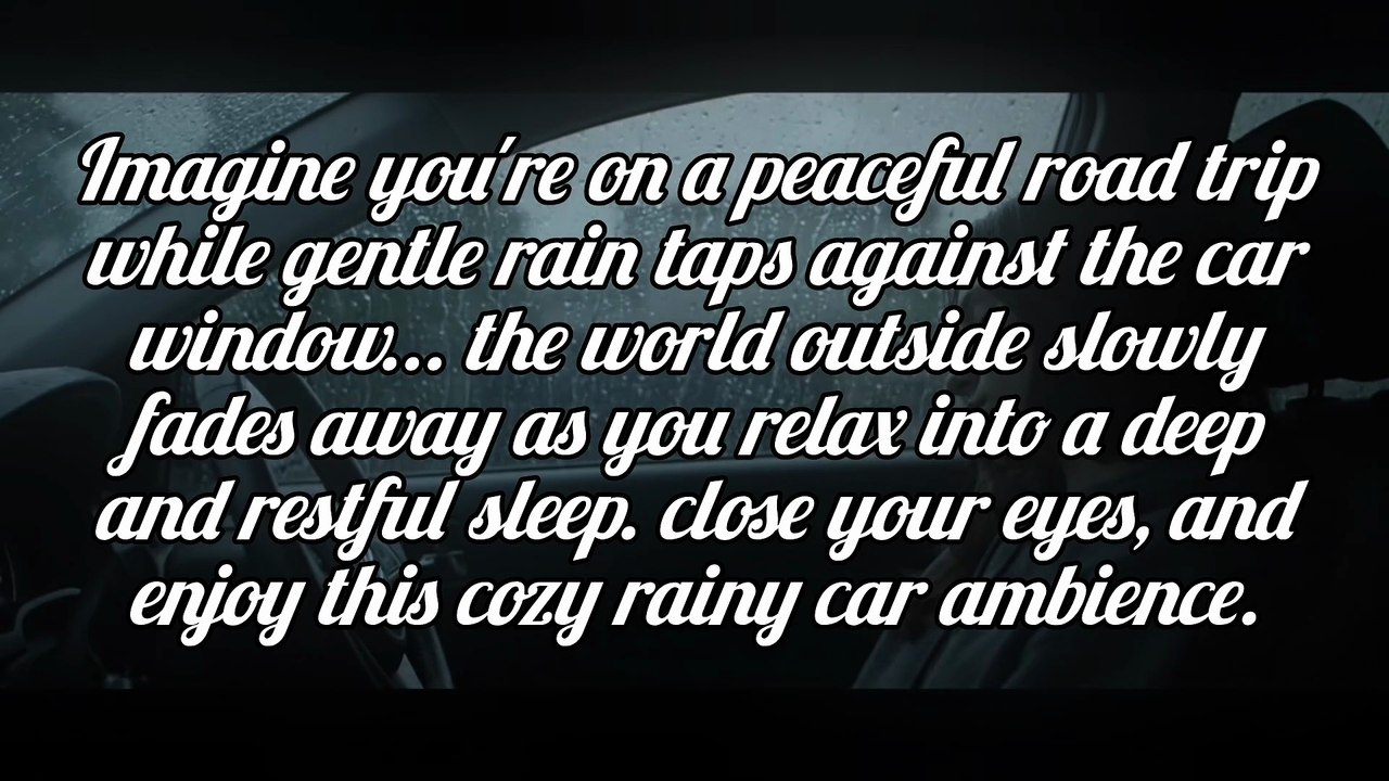 Rainy Car Ride & Deep Sleep 😴🚗 | Rain on Window Sounds for Relaxation, Sleeping & Stress Relief #rain #relax #deepsleep #viral #trending