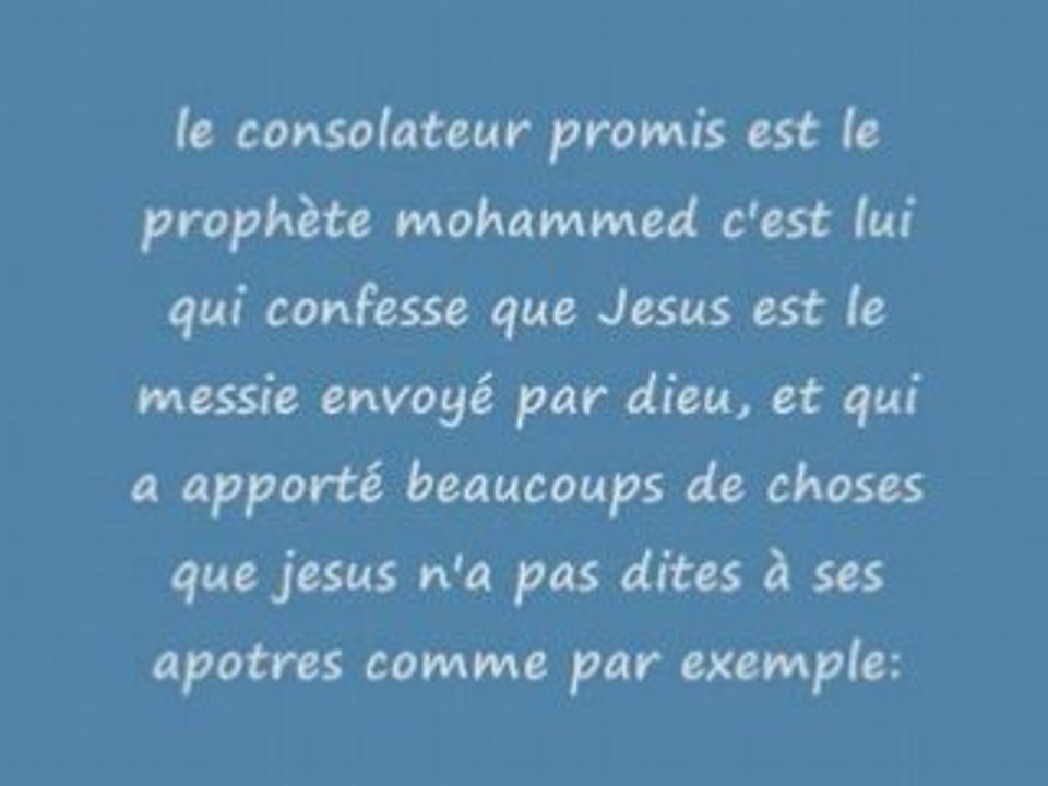 Le consolateur(esprit de vérité) et le saint esprit