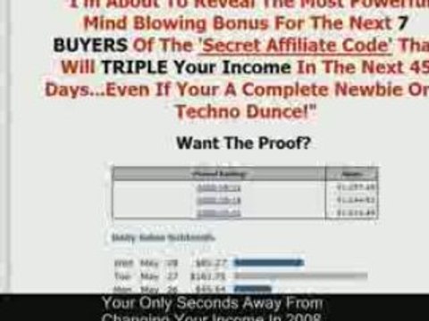 The Secret Affiliate Code Product Launch Bonus