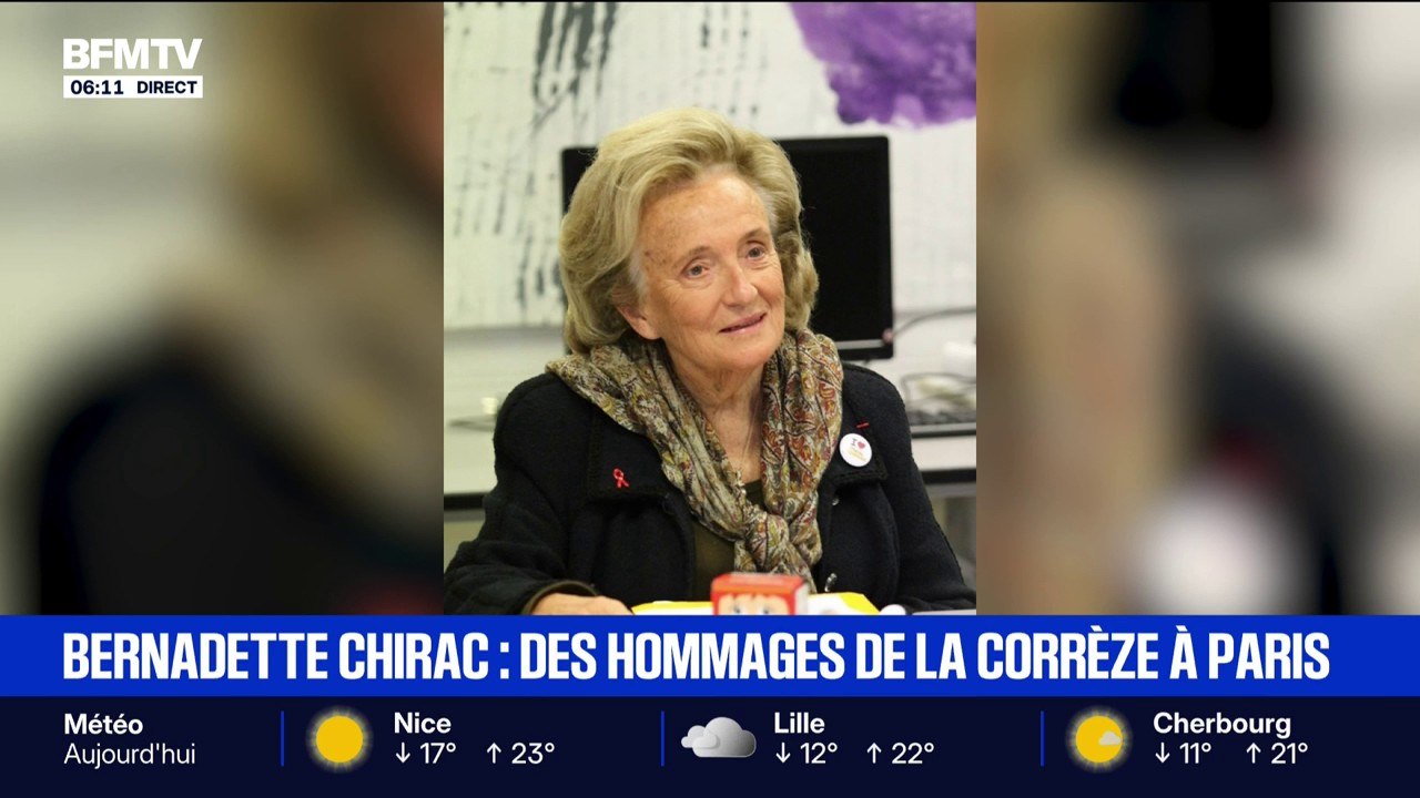 Mort de Bernadette Chirac: la Corrèze rend hommage à l'ancienne Première dame