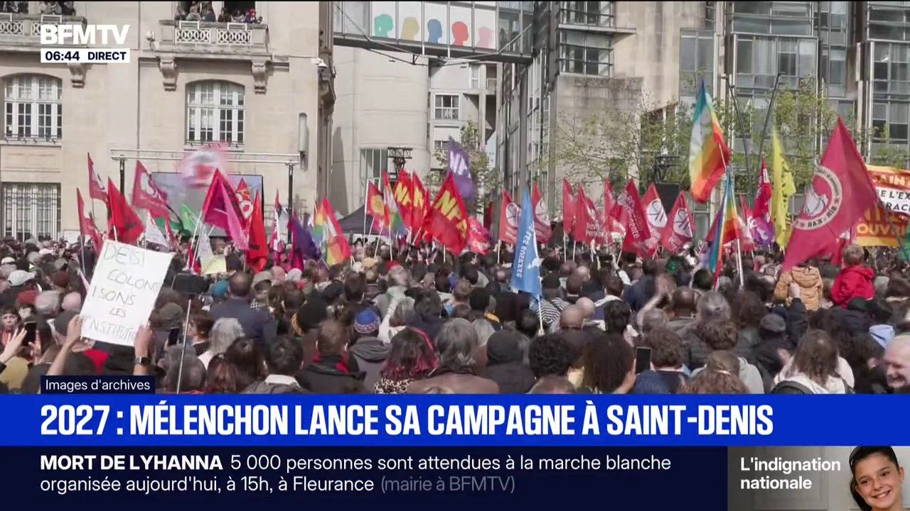 2027: Jean-Luc Mélenchon lance officiellement sa campagne avec un premier meeting à Saint-Denis ce dimanche