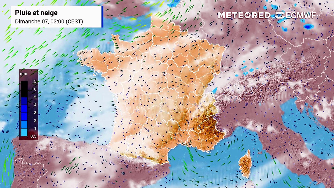 Après un beau dimanche, retour de la pluie ce lundi en France, avec des orages parfois violents dans 2 régions
