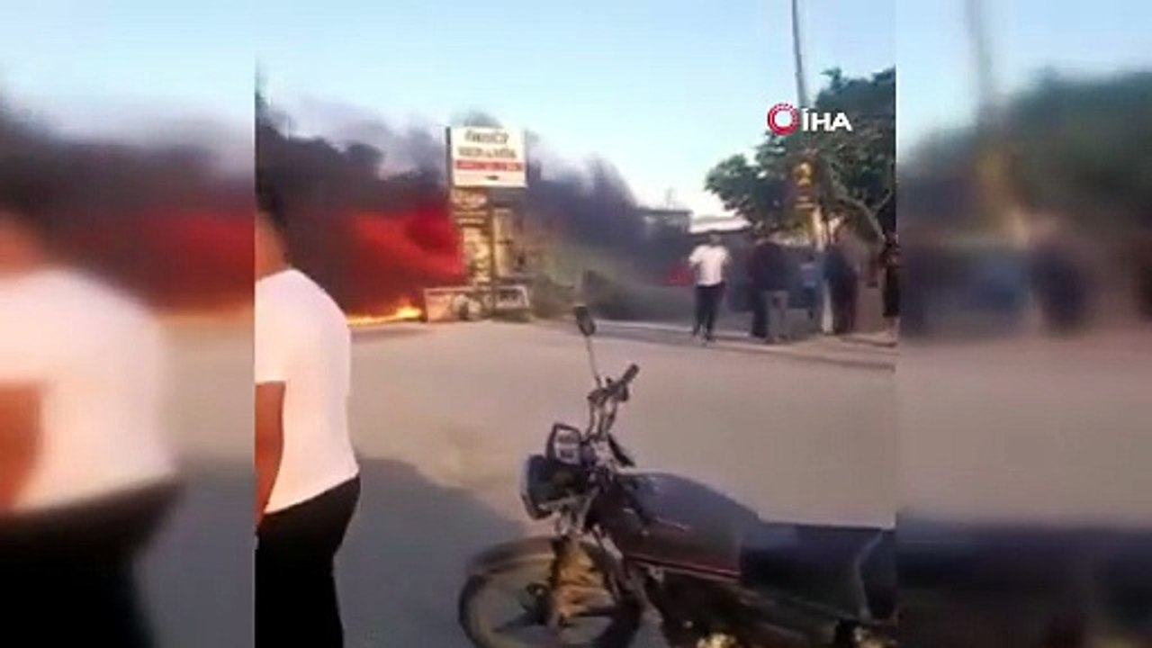 10 dakikada alev topuna döndü! Dükkanını kurtarmak isterken yaralandı