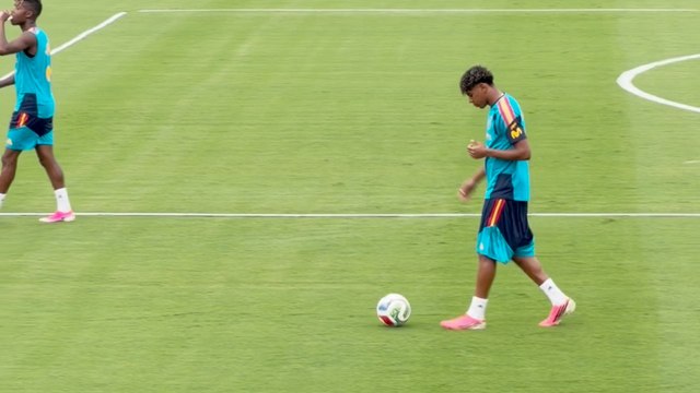 Así terminó Lamine Yamal el primer entrenamiento en Estados Unidos