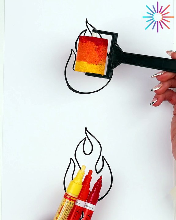 Acrylic vs paint markers flame test 🔥