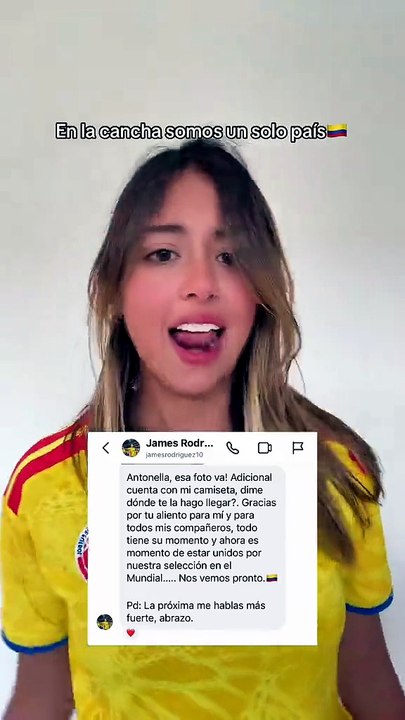 Antonella Petro vuelve a ser feliz tras el mensaje de James Rodrígueze