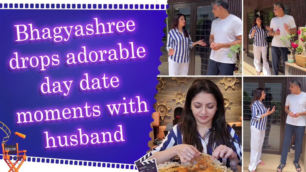 Bhagyashree turns date night complaint into a sweet day date with husband Himalay Dassani