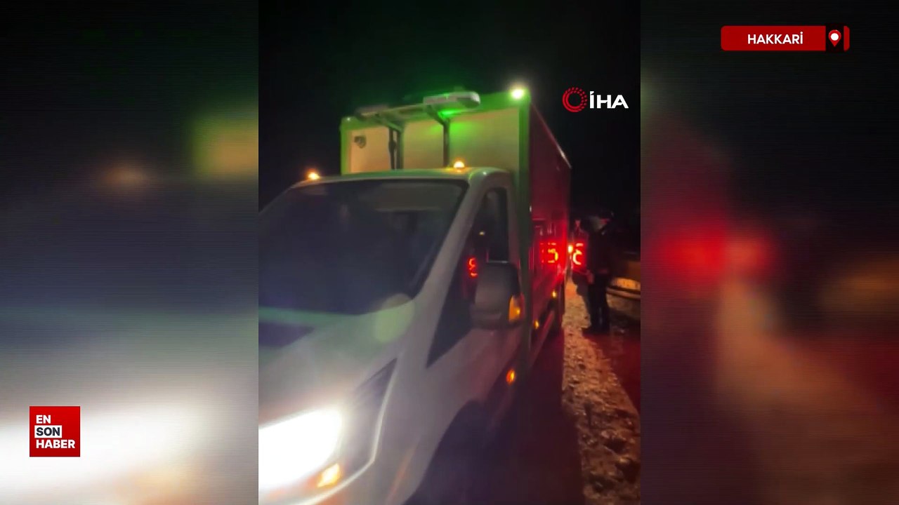 Hakkari'de sarp arazide hayatını kaybeden vatandaşın cenazesi helikopterle alındı