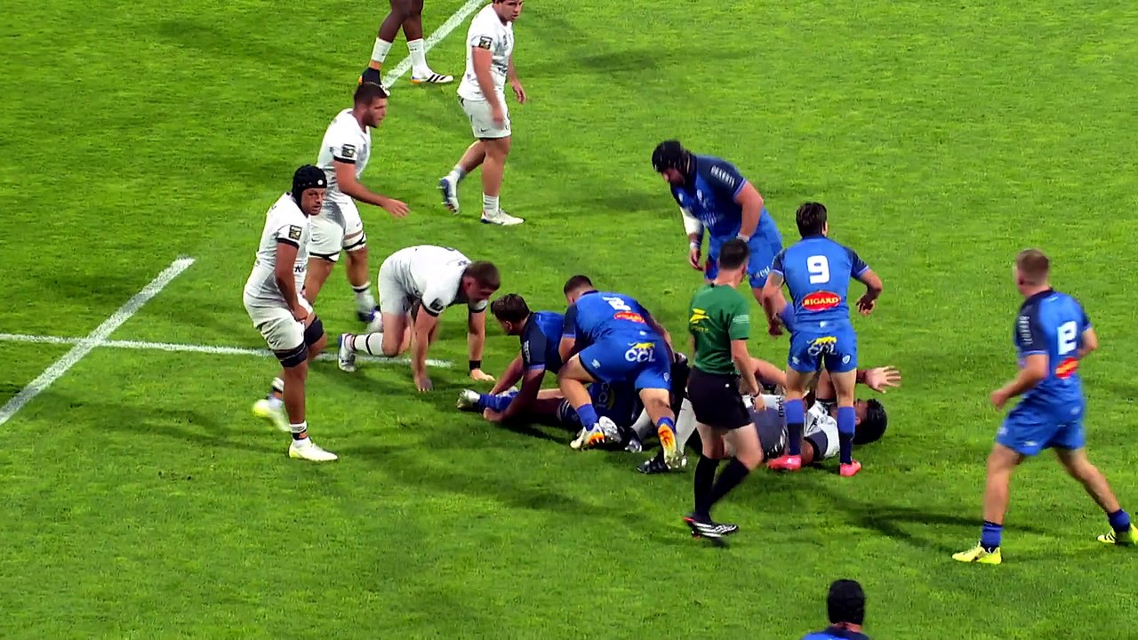 TOP 14 - Essai de Baptiste DELAPORTE (CO) - Castres Olympique - RC Toulon