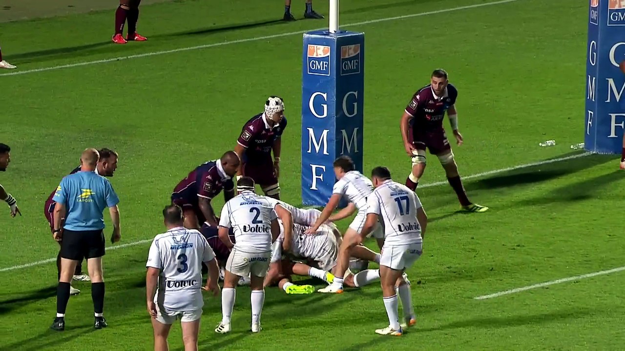 TOP 14 - Essai de Giorgi AKHALADZE (ASM) - Union Bordeaux-Bègles - ASM Clermont