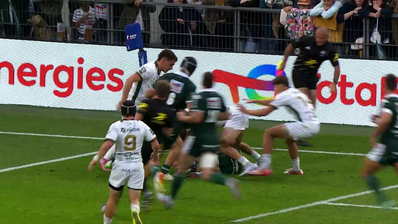 TOP 14 - Essai de Maël CASTEL (USM) - Section Paloise - US Montauban