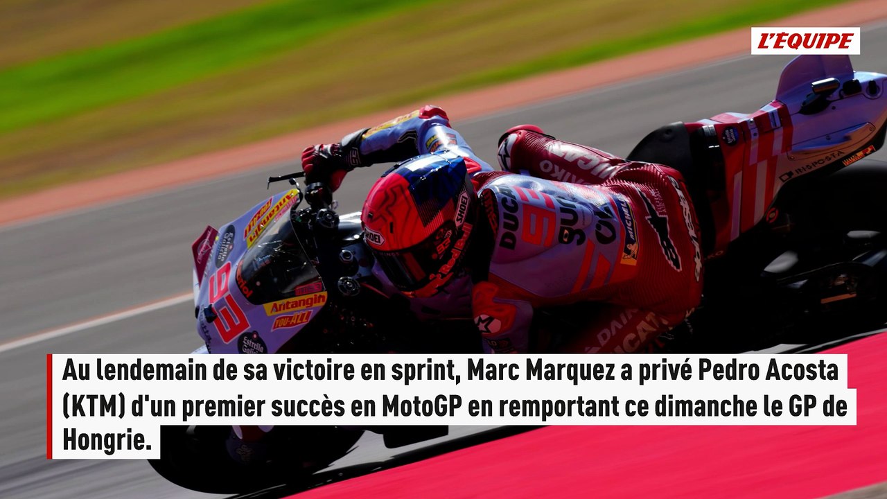 Marc Marquez remporte son premier GP de la saison, Fabio Quartararo abandonne - MotoGP - Hongrie