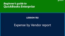152 - Expenses by Vendor report