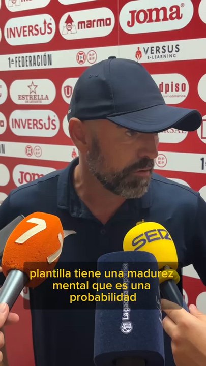 El técnico del filial Murcia, Larrosa, orgulloso de esos jugadores que pasan a la final por el ascenso a Segunda Federación