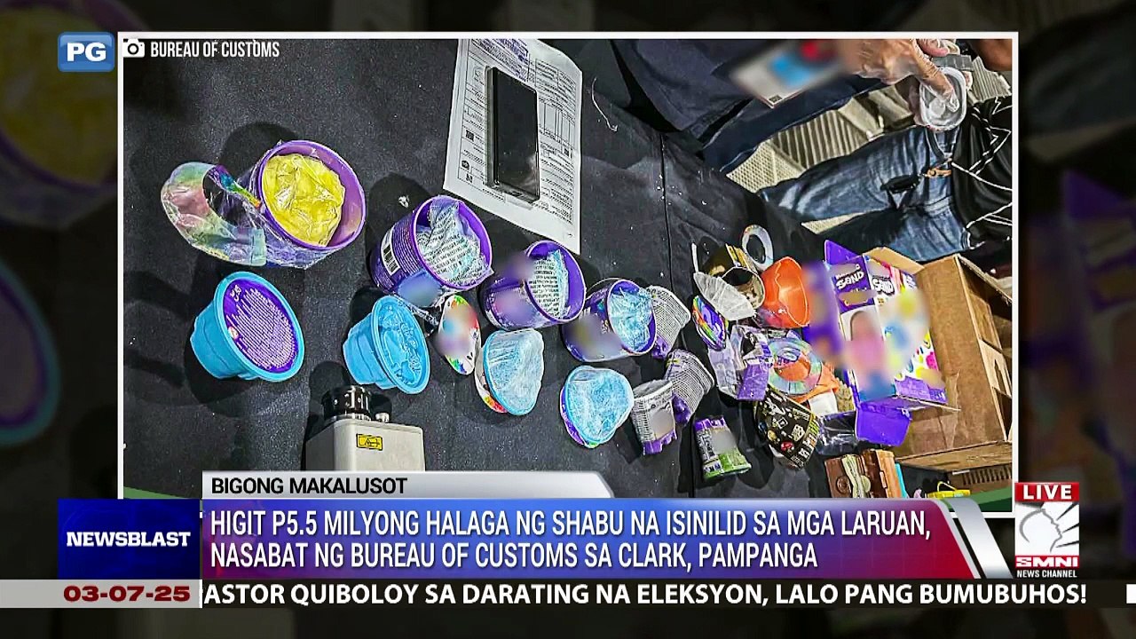 P5.5-M halaga ng shabu, nasabat ng Bureau of Custom sa Clark, Pampanga [Full Movie]