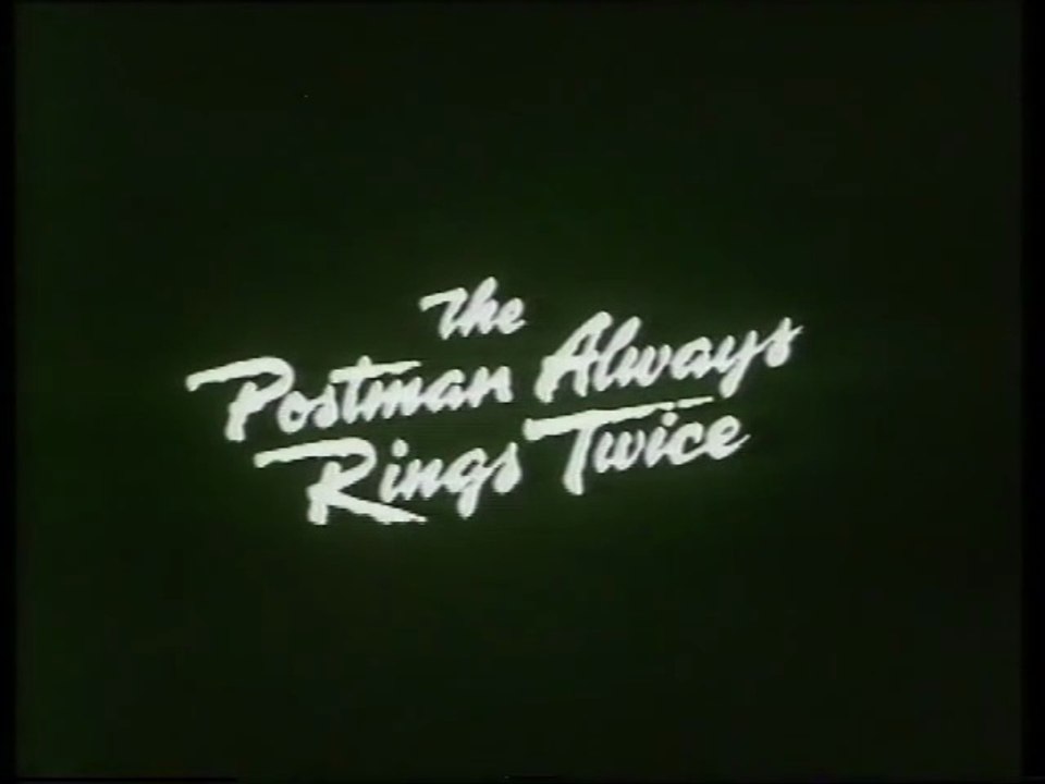 Opening To The Postman Always Rings Twice UK VHS 1989