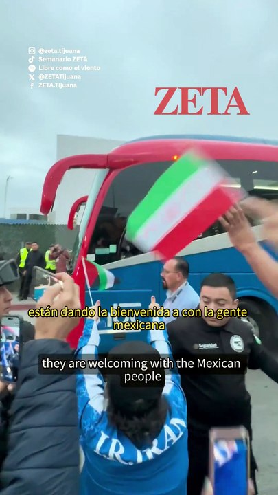 Tres emocionantes minutos, iranís en Tijuana reciben a su selección.