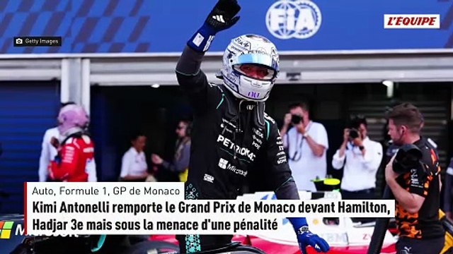 Kimi Antonelli a remporté le Grand Prix de Monaco pour la première fois de sa carrière. - F1 - GP de Monaco