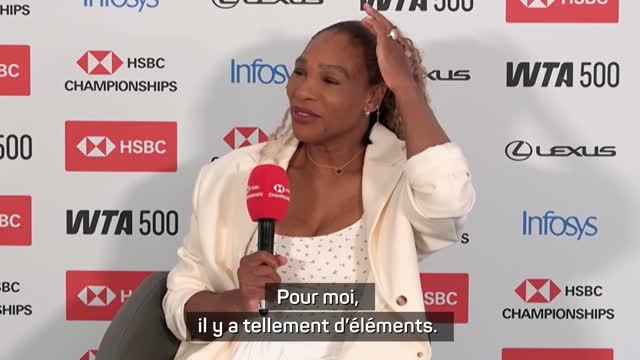 Queen's - Serena Williams : Jouer en simple, ce n'est pas encore le projet