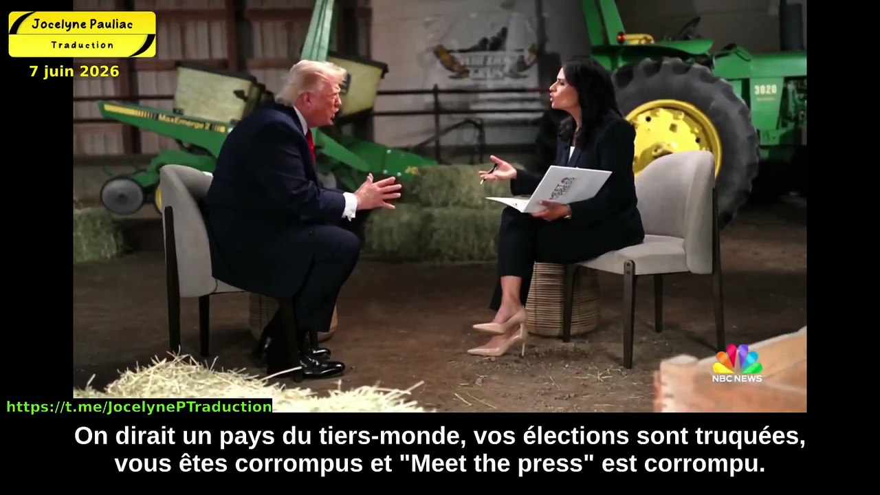 USA : Gros incident sur NBC quand Donald Trump hausse le ton et quitte furieux l'interview de la journaliste Kristen Welker : "Vous êtes soit pourris, soit stupides !"