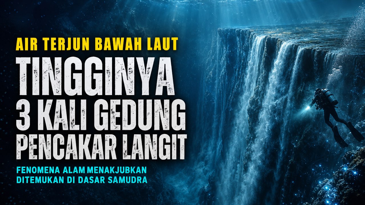 Air Terjun Bawah Laut Setinggi 800 Meter Ditemukan di Dasar Samudra