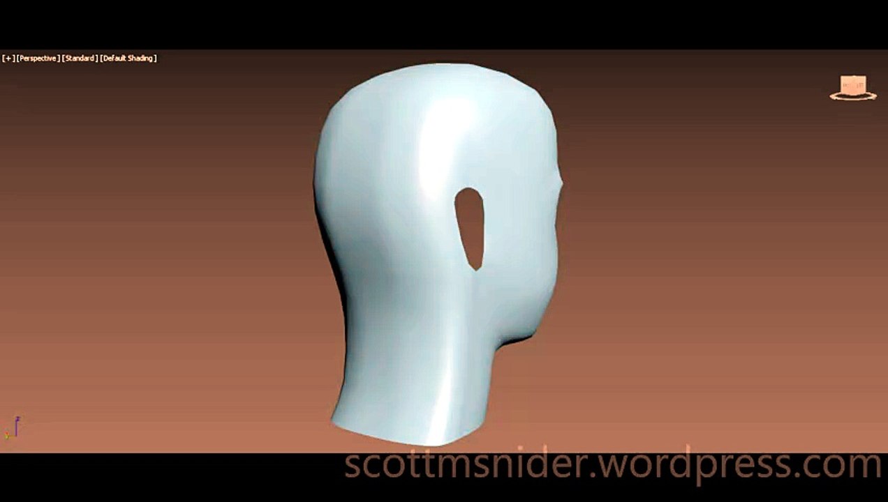 JFJ: 3DS MAX Practice Polygon Modeling Head Mod...