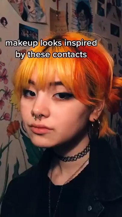 "which one was your favorite?? (all lenses are from @ttd_eye >> ""lilxbug"" to get 10% off) #ttdeye #makeup #fyp #anime #weebtiktok #BakingSzn #hxh"