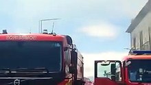 Incêndio na antiga esquadra da PSP da cidade açoriana de Ribeira Grande