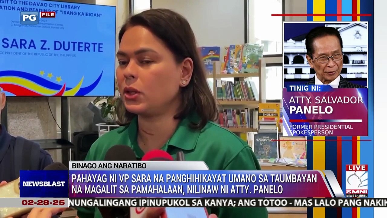 VP Sara encouraging filipino to be angry is a form of free speech - Panelo [Full Movie]