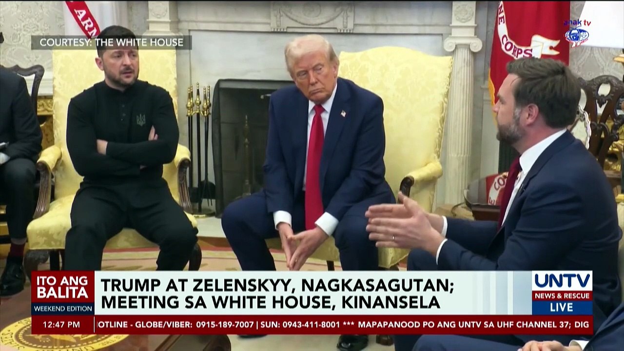 Trump at Zelenskyy, nagkasagutan; meeting sa White House, kinansela [Full Movie]