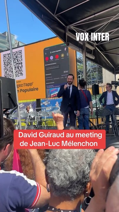 David Guiraud au meeting de Jean-Luc Mélenchon.#voxinter #voxintermedia #melenchon #ballybagayoko #davidguiraud