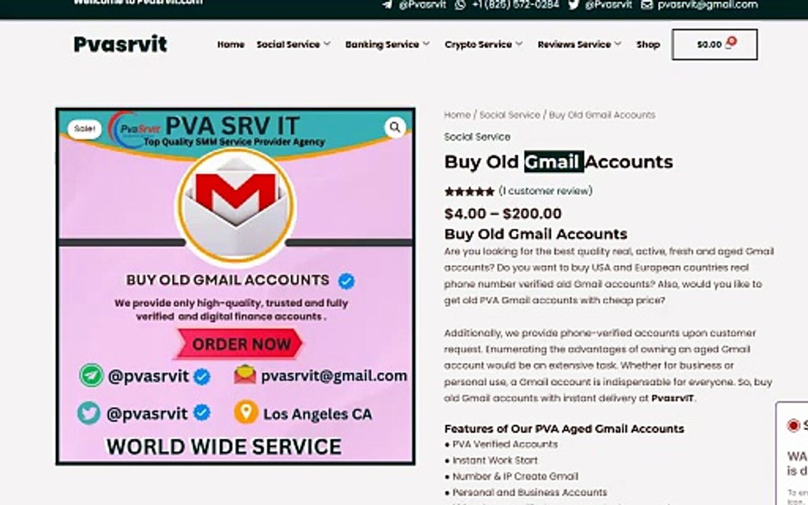 12 Top-Rated site to Buy Aged Gmail Accounts in 2k26 in USA, CA