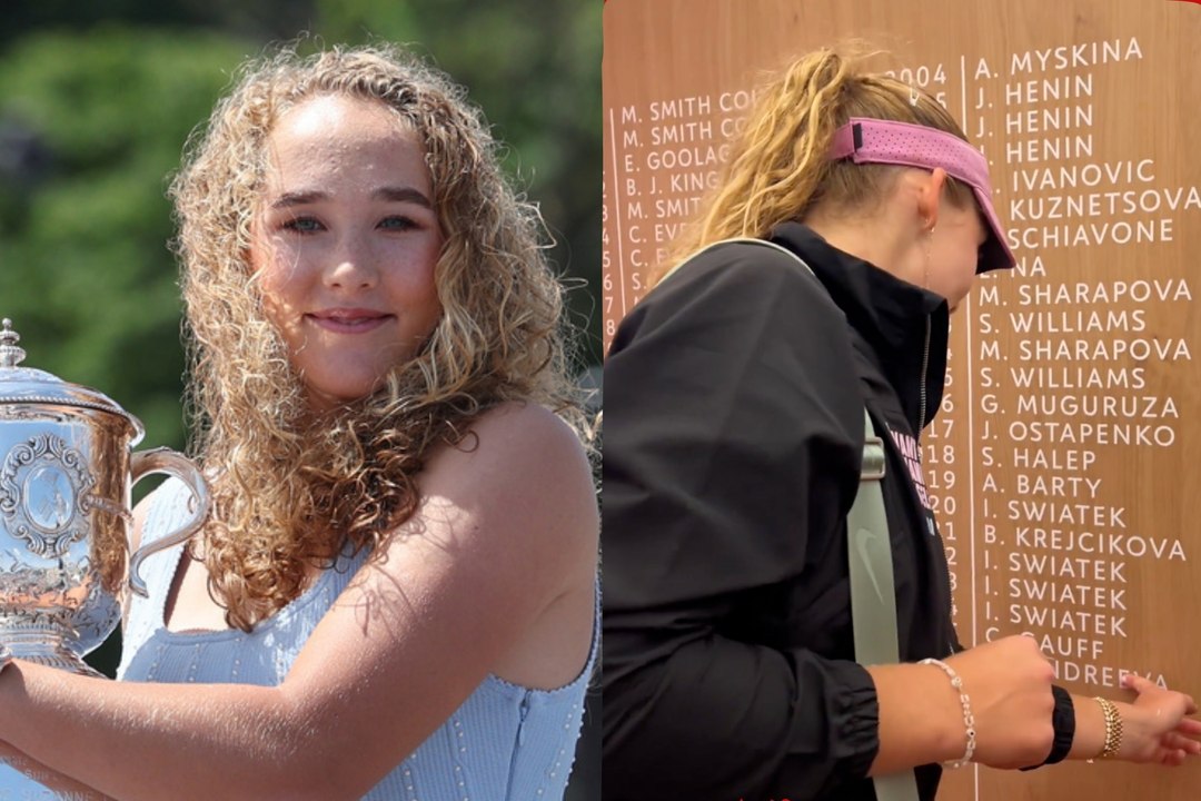 La reacción de Mirra Andreeva al ver su nombre en la historia de Roland Garros lo dice todo
