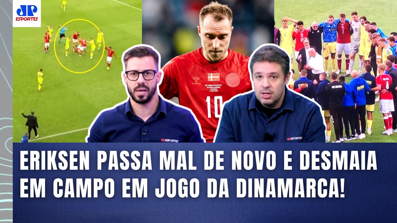 ERIKSEN DESMAIA EM CAMPO DE NOVO! "O MÉDICO da DINAMARCA INFORMOU que ele ESTÁ BEM e que..."