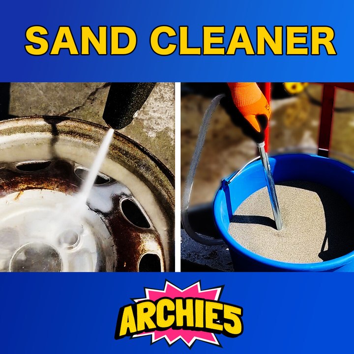 Sand Cleaner is tested on Rusty Wheel! Express checking of Repair hacks!