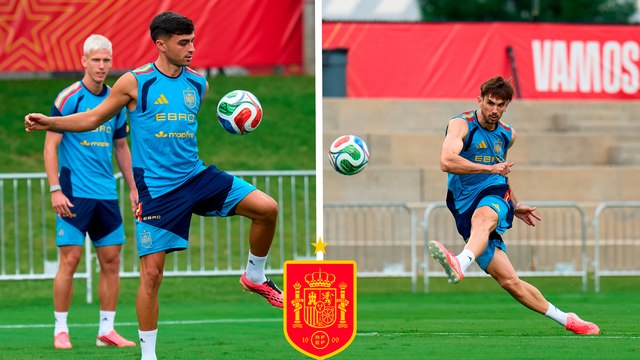 Selección de España realiza su último entrenamiento antes de viajar a México para el amistoso ante Perú