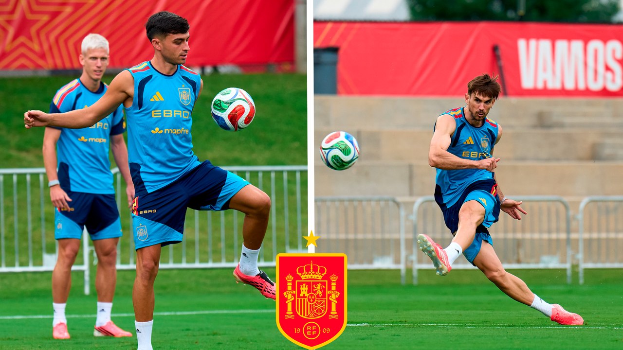 Selección de España realiza su último entrenamiento antes de viajar a México para el amistoso ante Perú
