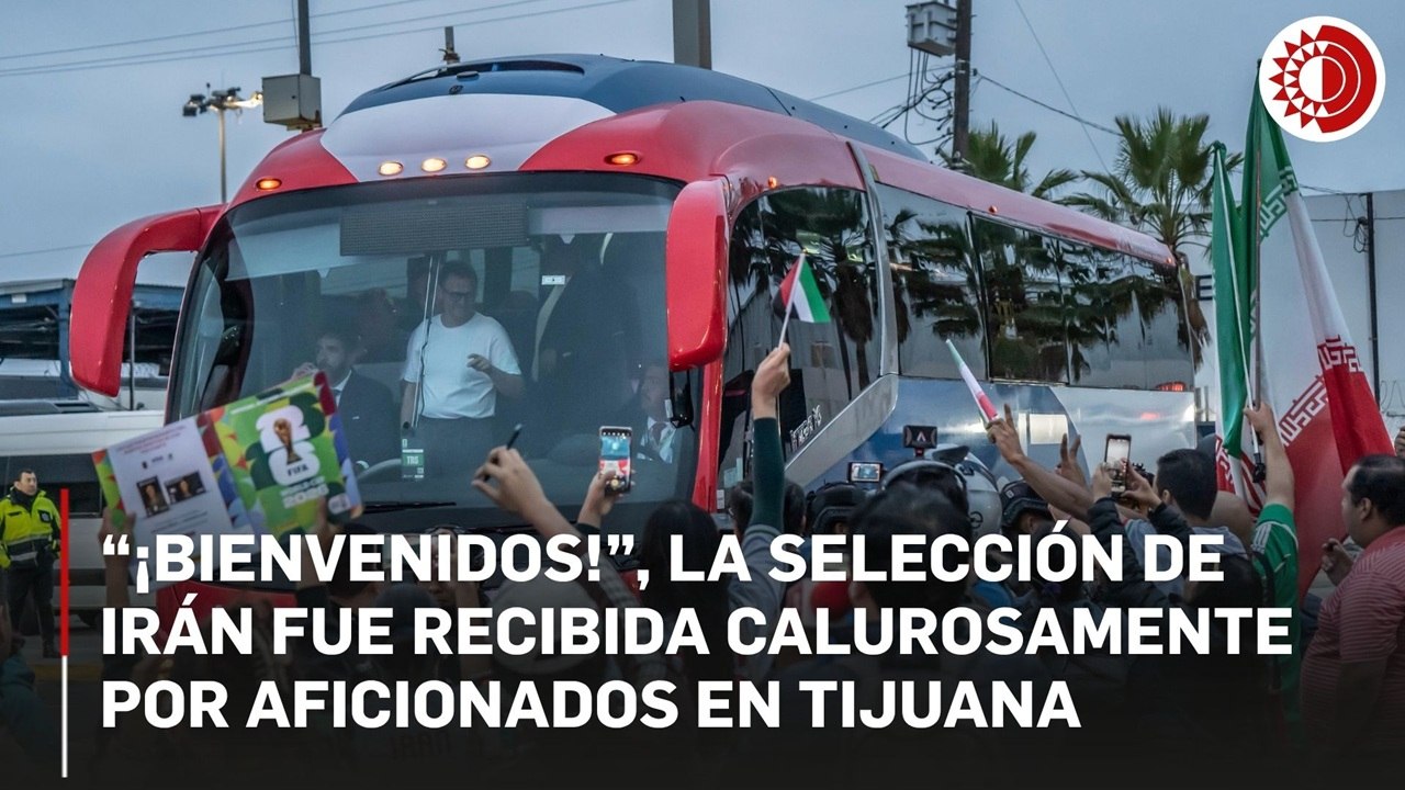 “¡Bienvenidos!”, la selección de Irán fue recibida calurosamente por aficionados en Tijuana