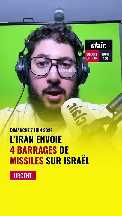 URGENT : L’IRAN ENVOIE 4 SALVES DE MISSILES SUR ISRAËL