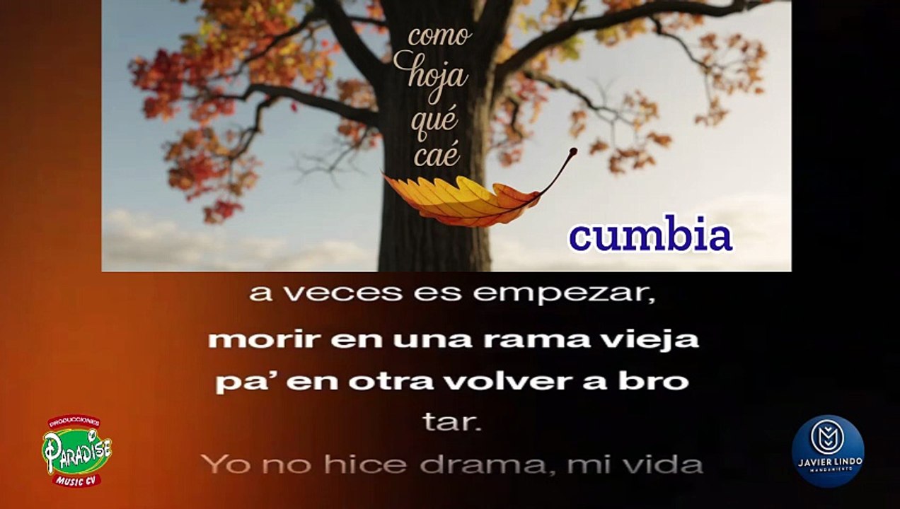 COMO HOJA QUE CAE cumbia AUTOR JAVIER LINDO M.