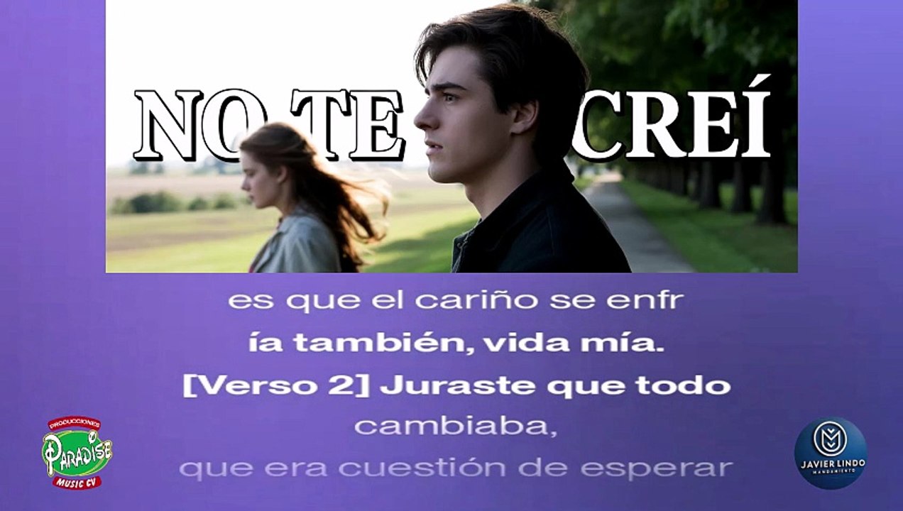 NO TE CREI AUTOR JAVIER LINDO M.