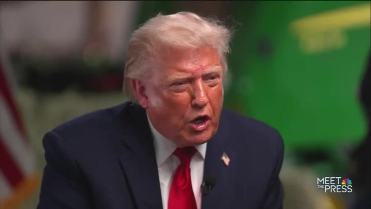‘Thank you, darling’: Trump storms out of Meet the Press interview with misogynistic remark