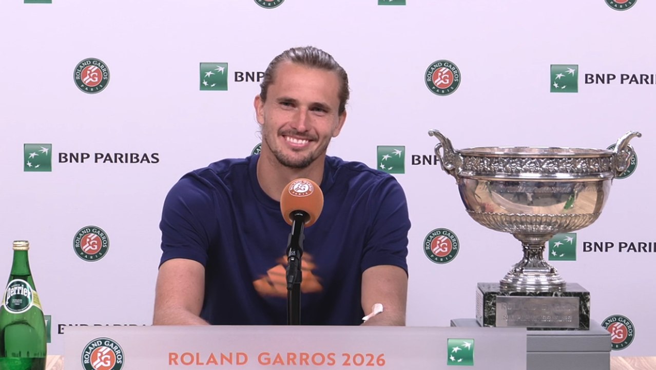 Roland-Garros 2026 - Alexander Zverev après son 1er titre en Grand Chelem : "Je suis déjà un peu ivre..."