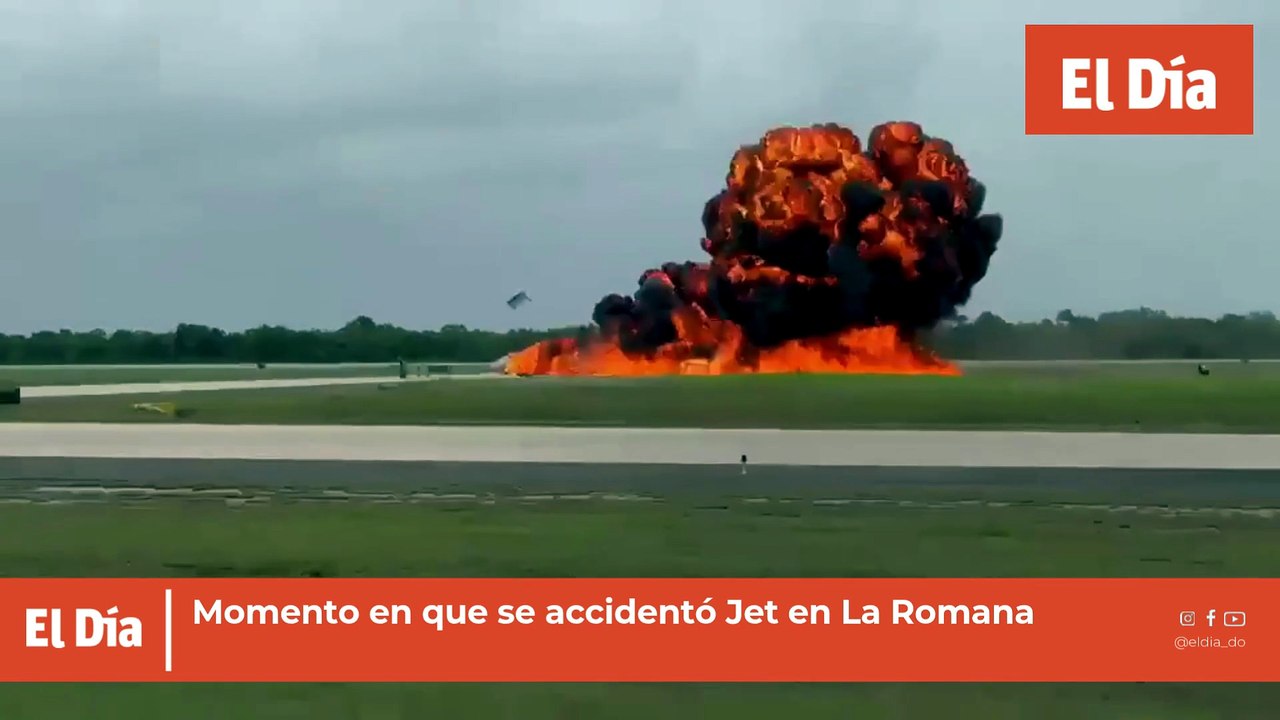 Momento en que se accidentó Jet en La Romana