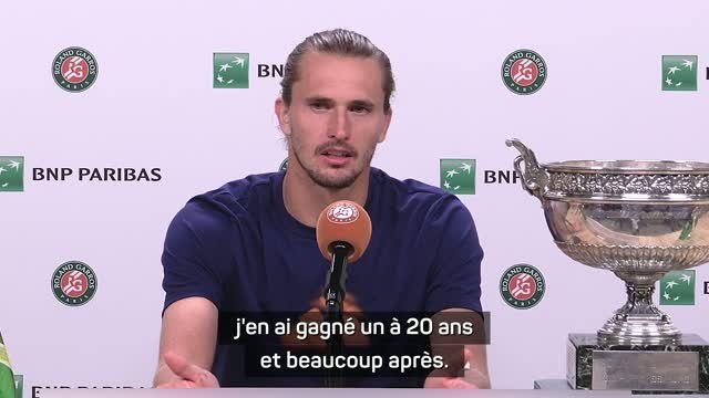 Roland-Garros - Zverev : Ça va me rendre plus libre