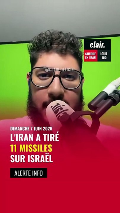 L’IRAN A TIRÉ 11 MISSILES SUR ISRAËL #iran #usa #israel #actualite #guerre