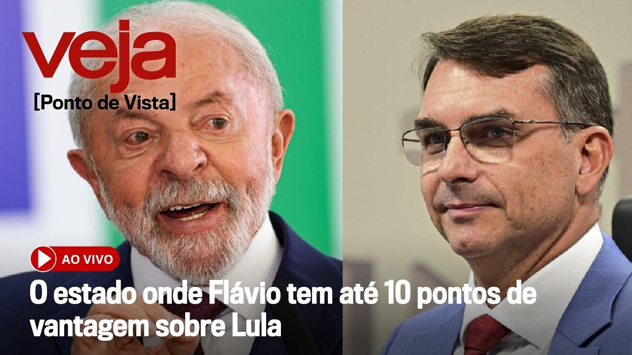 AO VIVO: O estado onde Flávio tem até 10 pontos de vantagem sobre Lula | Ponto de Vista